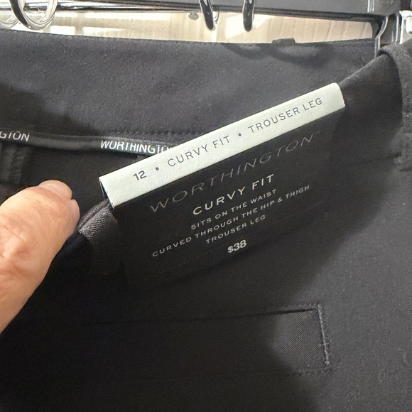 Worthington Women’s Curvy Fit Black Trousers - Picture 6 of 9